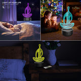 Yoga 3D LED 7 Color Lamp