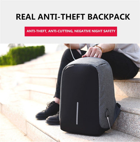 USB Charging Anti Theft Backpack